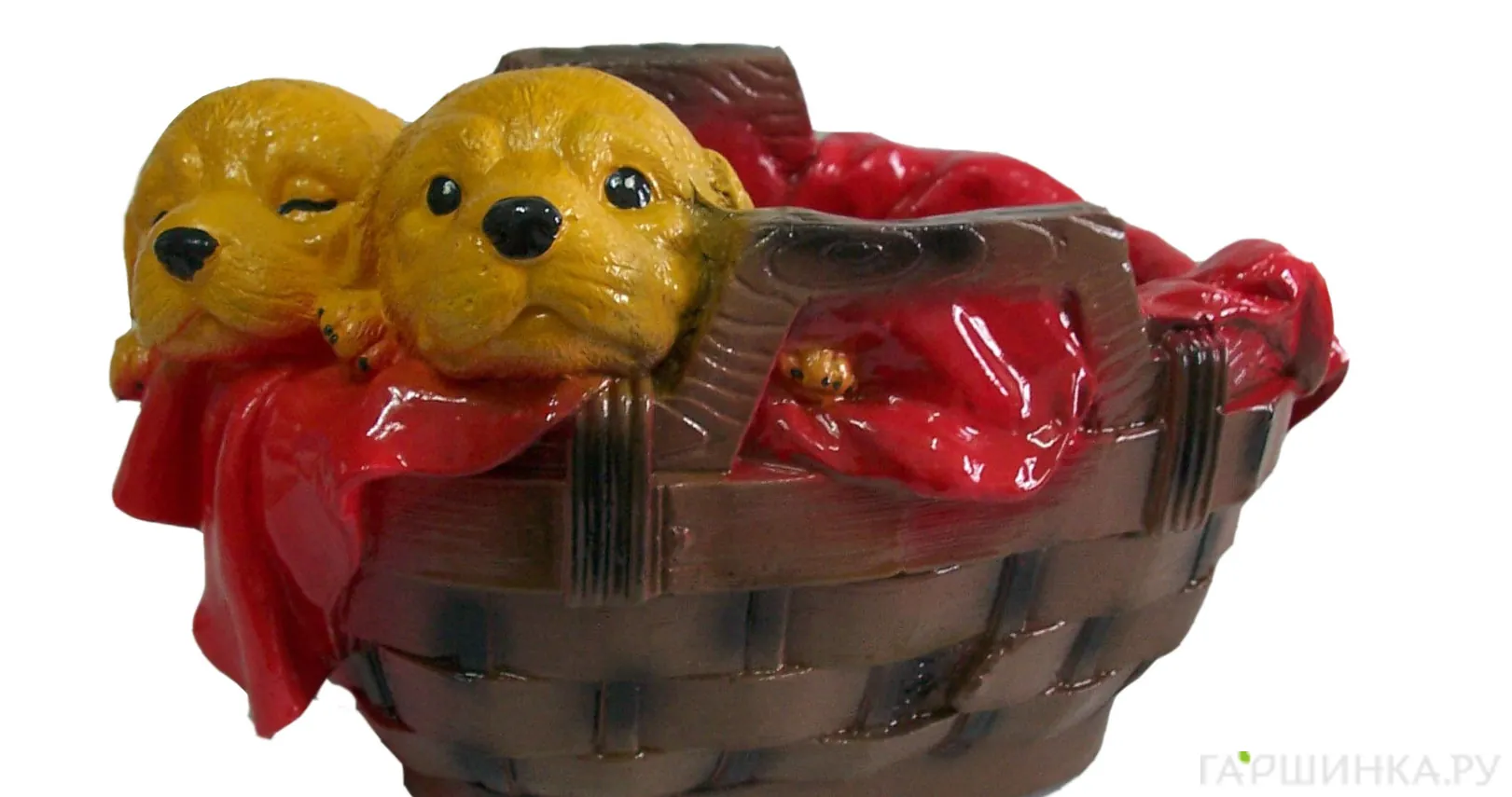 Кашпо щенки в корзине 20*30*17