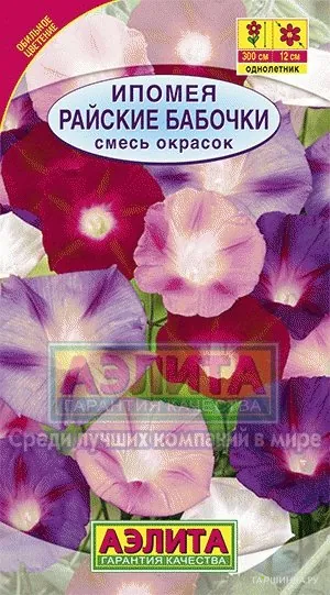 Ипомея вьющаяся Райские бабочки, смесь окрасок, ц/п