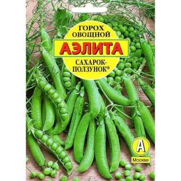 Горох Сахарок-ползунок 25 г ц/п б/ф, Семена Аэлита