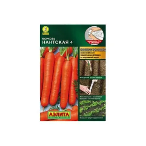 Морковь Нантская 4 на ленте 8 м ЦП Семена Аэлита 46₽