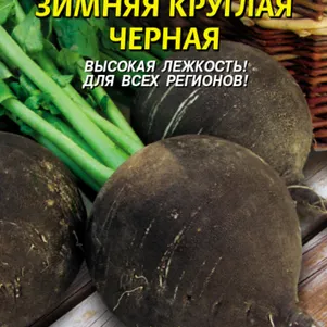 Редька Зимняя круглая черная 1 г Плазменные семена 26₽