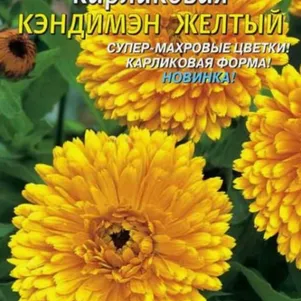 Календула Кэндимэн Желтый карликовая 0,2 г, Плазменные семена