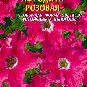 Петуния Афродита Розовая крупноцветковая F1 10 шт, Плазменные семена