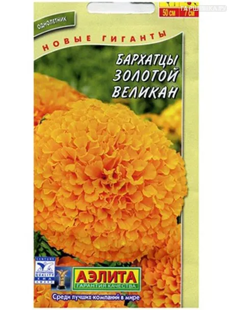 Бархатцы Золотой великан прямостоячие (Аэлита), 0,1гр