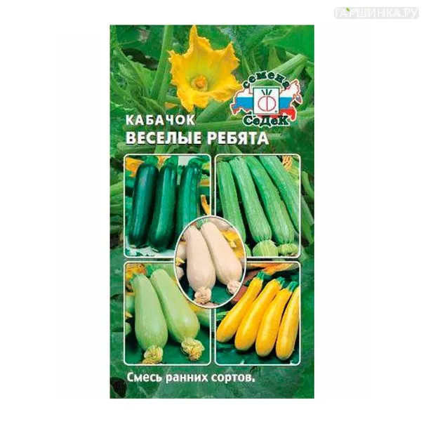 Кабачок Веселые ребята (смесь ранних сортов)
