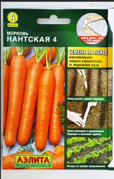 Морковь Нантская 4  ЦП
