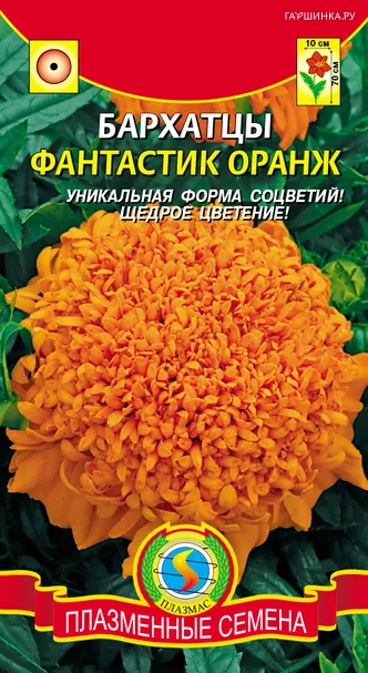 Бархатцы Фантастик Оранж ц.п. 30 шт