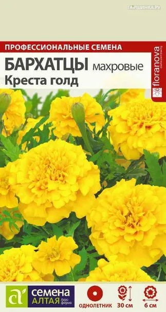 Бархатцы Креста Голд 10шт ЦП