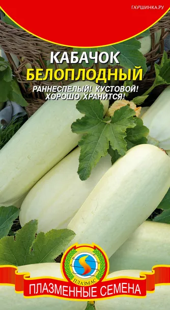 Кабачок Белоплодный 11 шт, Плазменные семена