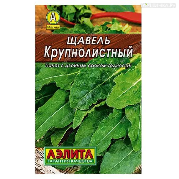 Щавель Крупнолистный 0,5гр ЦП, Семена Аэлита