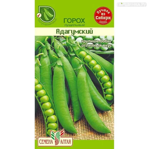 Горох Адагумский ЦП 10 г, Семена Алтая