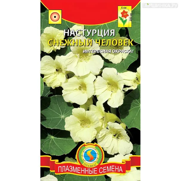 Настурция Снежный человек ц.п. 6шт