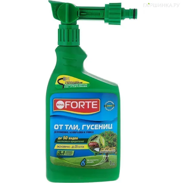 Эжектор Bona Forte  концентрат ТЛИ, ГУСЕНИЦ и других насекомых, флакон 1 л