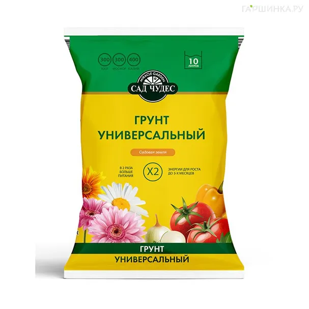 Грунт 10 л универсальный Сад Чудес торфогрунт
