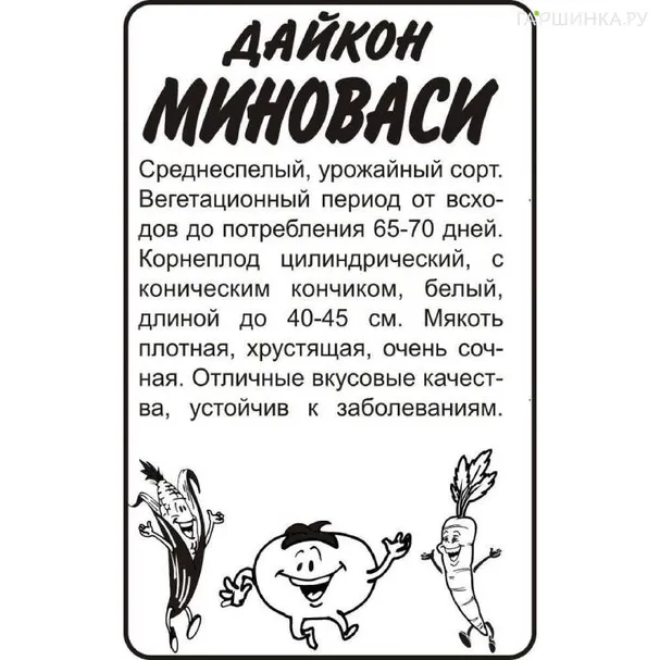 Дайкон (Редька китайская) Миноваси б.п. 1 г