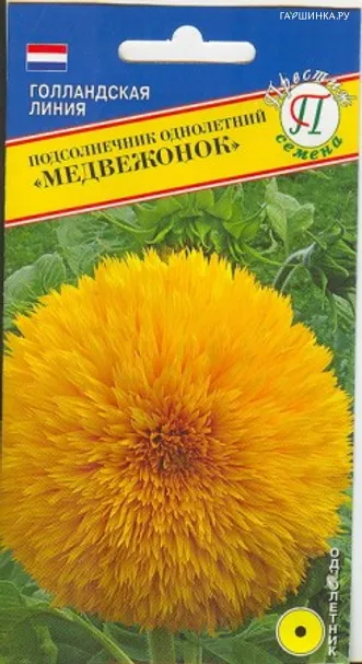 Подсолнечник Медвежонок однолетний 10 шт, Семена Престиж
