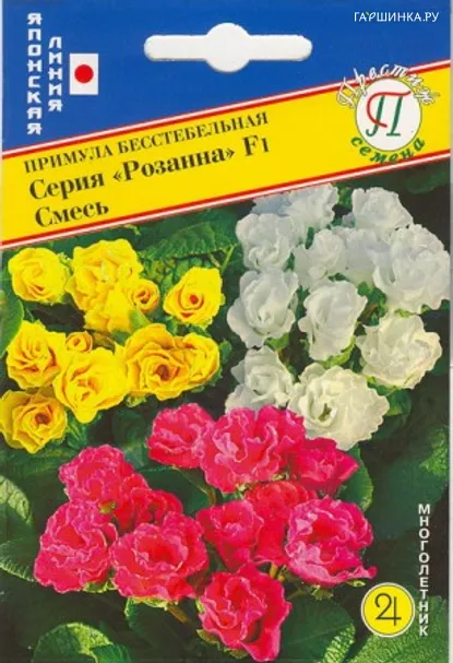 Примула Розанна Смесь бесст.махр. F1 5 шт, Семена Престиж