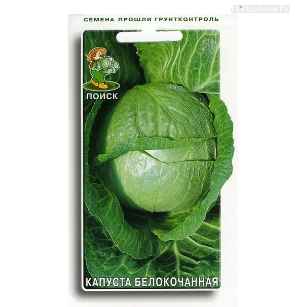 Капуста Июньская белокочанная 0,5г, Семена Поиск