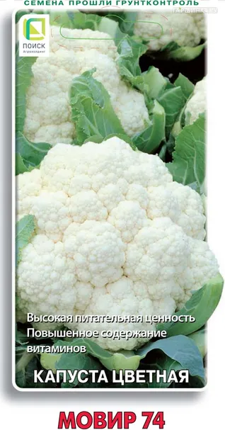 Цветная капуста Мовир 74 0,5, Семена Поиск