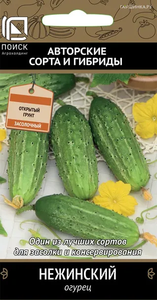 Огурец Нежинский 15 шт, Семена Поиск