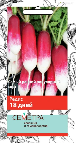 Редис 18 дней 3 г, Семена Поиск