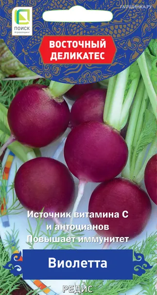 Редис Виолетта (А) 2, Поиск