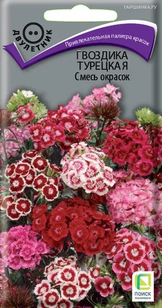 Гвоздика Турецкая Смесь окрасок ц/п 0,25 г, Семена Поиск