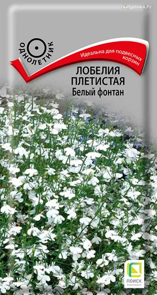 Лобелия плетистая Белый фонтан 0,1, Поиск
