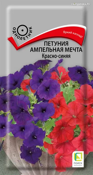 Петуния ампельная Мечта Красно-синяя 5, Поиск