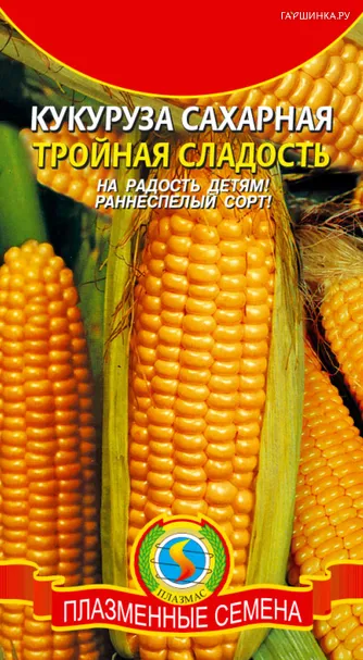 Кукуруза Тройная сладость сахарная 4 г, Плазменные семена