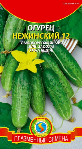 Огурец Нежинский 12 шт, Плазменные семена