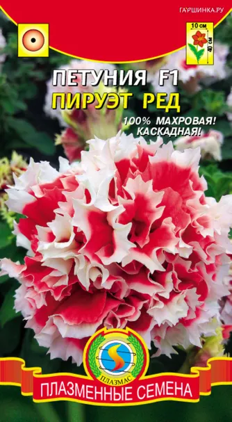 Петуния F1 Пируэт Ред, 10драже в пробирке, Плазменные семена