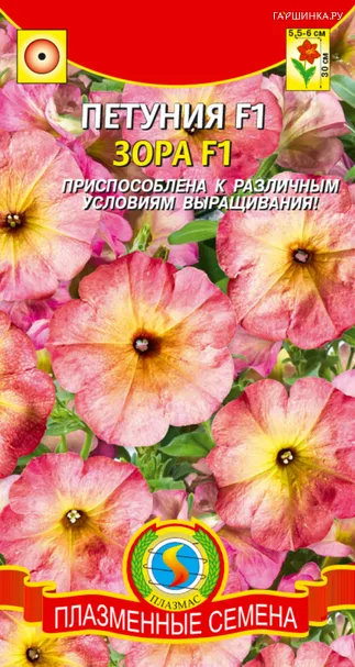 Петуния Зора F1 многоцветковая 10 шт, Плазменные семена