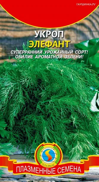 Укроп Элефант 2г, Плазменные семена