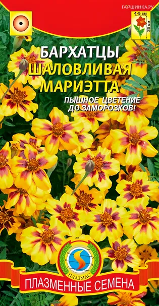 Бархатцы Шаловливая Мариэтта 45 шт, Плазменные семена