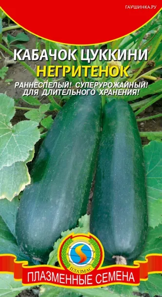Кабачок (Цуккини) Негритенок 10 шт, Плазменные семена