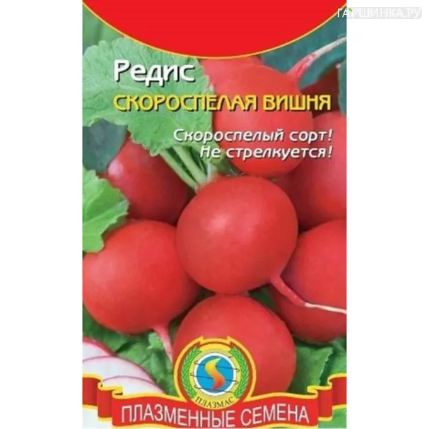 Редис Скороспелая Вишня 1 г, Плазменные семена
