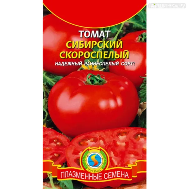 Томат Сибирский скороспелый 25 шт, Плазменные семена