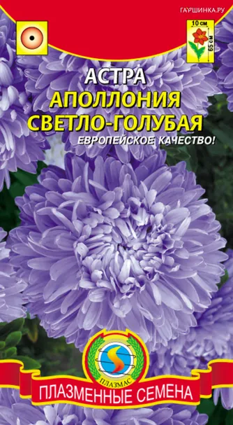 Астра Аполлония Светло-голубая 0,2 г, Плазменные семена