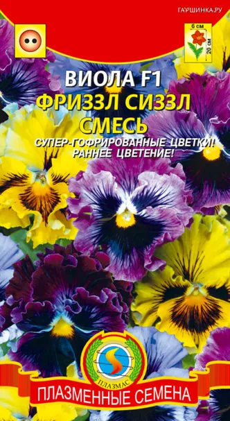 Виола Фриззл Сиззл F1 Смесь  5 шт, Плазменные семена