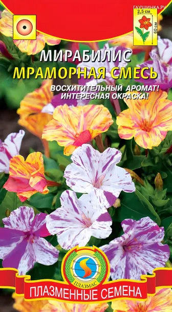 Мирабилис Мраморная смесь 0,5г, Плазменные семена