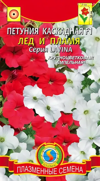 Петуния Лед и пламя F1 каскадная (серия Лавина) 10 шт, Плазменные семена
