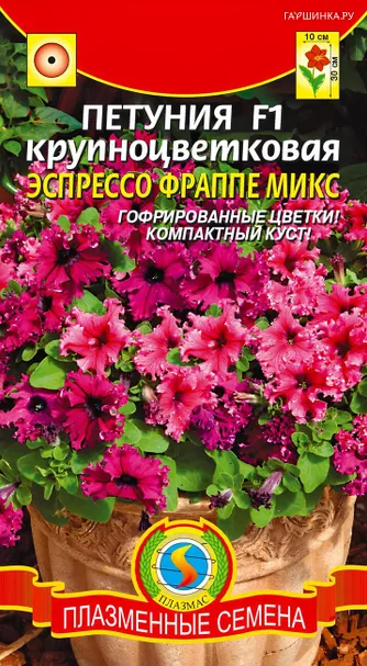 Петуния Эспрессо Фраппе Микс F1 крупноцветковая 10 шт, Плазменные семена