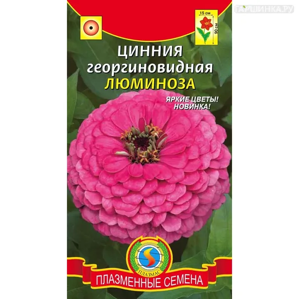 Цинния Люминоза георгиновидная 0,3 г, Плазменные семена