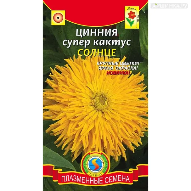 Цинния Солнце супер-кактус 0,25 г, Плазменные семена