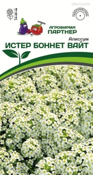 Алиссум морской Истер Боннет Вайт 0,01 гр. Партнер