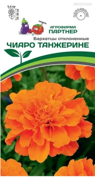 Бархатцы отклоненные Чиаро Танжерине 10 шт. Партнер