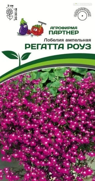 Лобелия ампельная Регатта Роуз 10 шт. Партнер