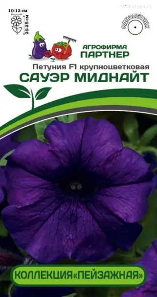 Петуния Сауэр Миднайт F1 крупноцветковая кустовая 10 шт. Партнер