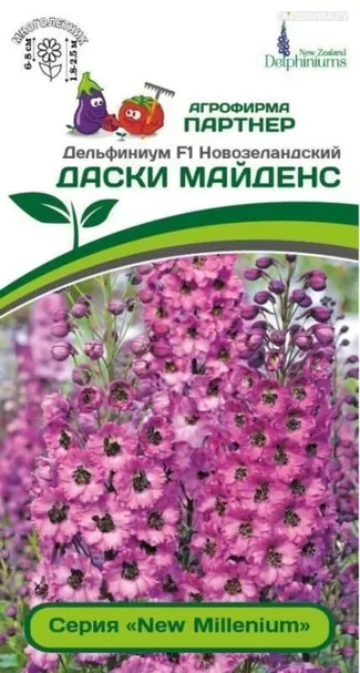 Дельфиниум новозеландский Даски Майденс F1 3 шт. Партнер